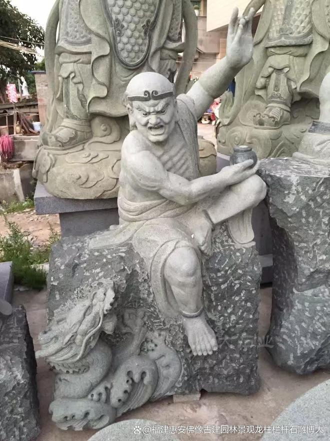 罗汉在民居中的搭配方法不朽情缘网站石雕十八(图2)
